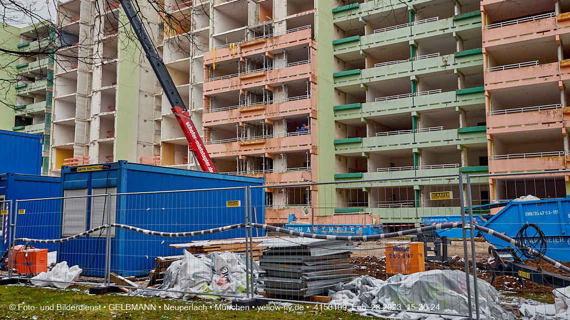 28.02.2023 - Sanierung in der Kurt-Eisner Straße Neuperlach